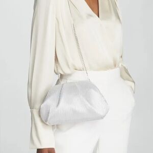 Silver Emmy Clutch Purse